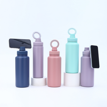 Taza Térmica Para Exteriores Con Soporte Magnético Para Teléfono Móvil.