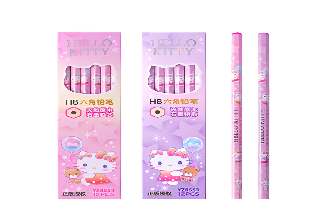 set de lapiz Hello Kitty 12pcs