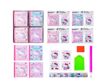 Cuaderno con pegatinas de diamantes