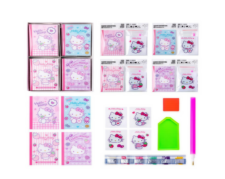 Cuaderno con pegatinas de diamantes