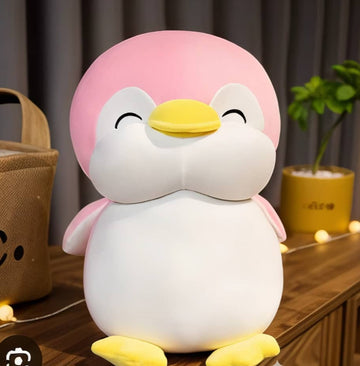 Peluche de pinguino rosa