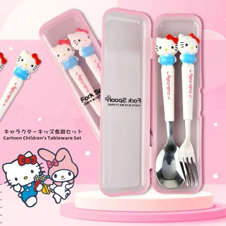 cubiertos de Hello Kitty