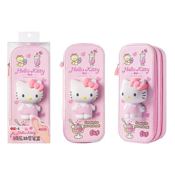 cartuchera doble squishy de Hello Kitty