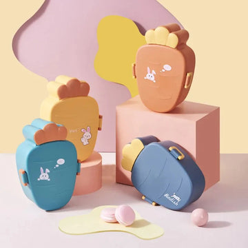 Envases de comida con forma de zanahoria