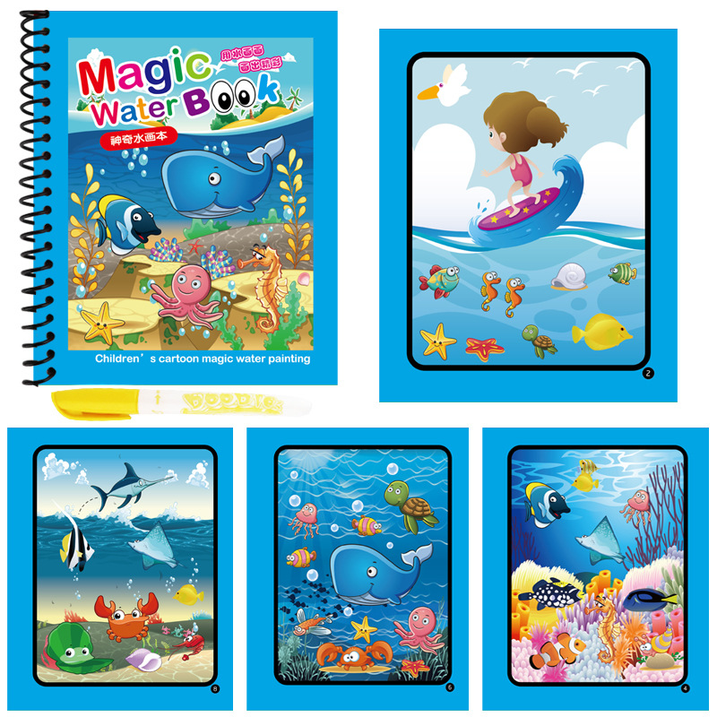 Libro Mágico De Agua Con Bolígrafo