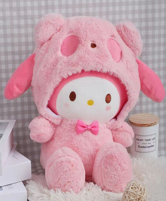 Peluche de sanrio disfrazado de oso