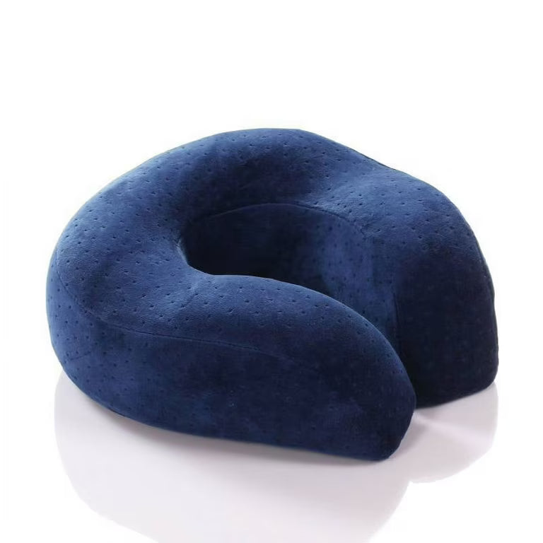 almohada de viaje en forma de u